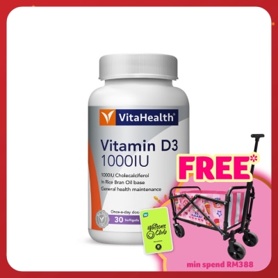 VITAHEALTH Vitamin D3 1000IU 30s