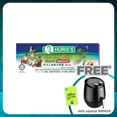 HURIX'S Ginseng Plus Kapsul Improved 6's