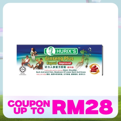 HURIX'S Ginseng Plus Kapsul Improved 6's