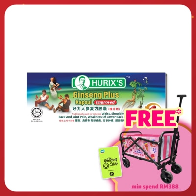 HURIX'S Ginseng Plus Kapsul Improved 6's