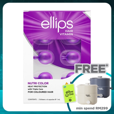 ELLIPS Hair Vitamin  Nutri Color With Triple Care 2 x 6's