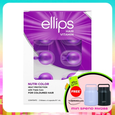 ELLIPS - Hair Vitamin  Nutri Color With Triple Care 2 x 6's