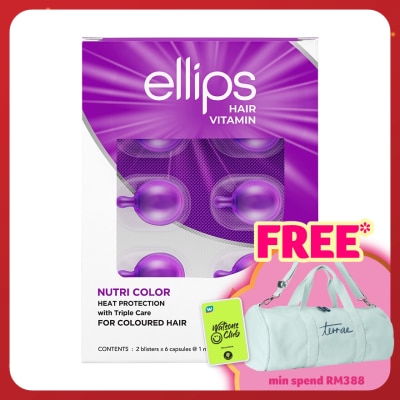 ELLIPS Hair Vitamin  Nutri Color With Triple Care 2 x 6's