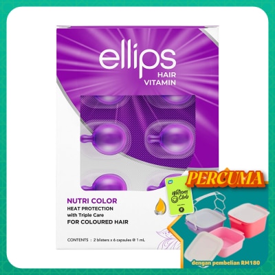 ELLIPS - Hair Vitamin  Nutri Color With Triple Care 2 x 6's