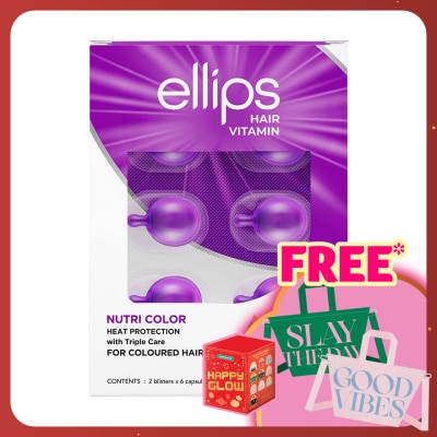 ELLIPS Hair Vitamin  Nutri Color With Triple Care 2 x 6's