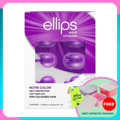 ELLIPS Hair Vitamin  Nutri Color With Triple Care 2 x 6's
