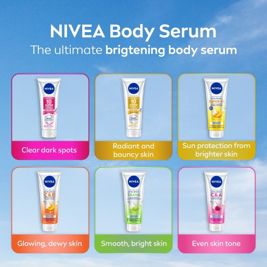 Extra Bright 10 Super Vitamins & Skin Foods Serum In Lotion 70ml