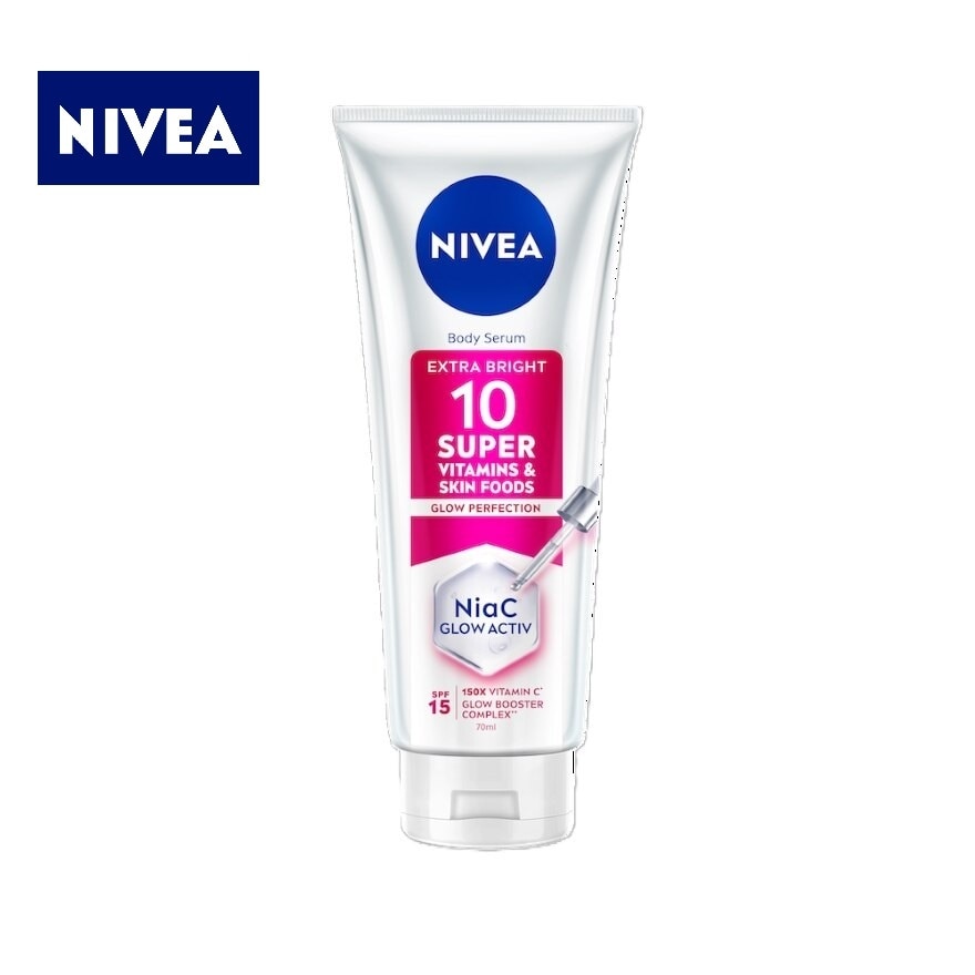 Extra Bright 10 Super Vitamins & Skin Foods Serum In Lotion 70ml