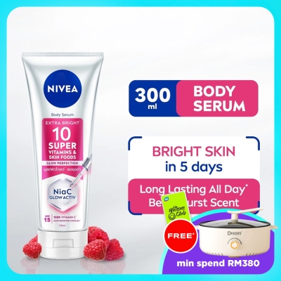 NIVEA - Extra Bright 10 Super Vitamins & Skin Foods Serum In Lotion 300ml image