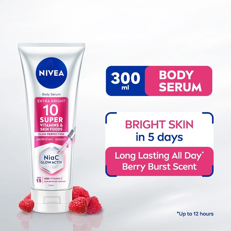 Extra Bright 10 Super Vitamins & Skin Foods Serum In Lotion 300ml