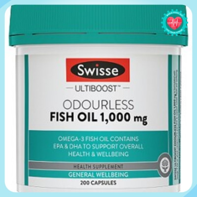 SWISSE Ultiboost Odourless Fish Oil 1000mg 200S