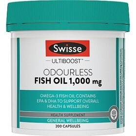 Ultiboost Odourless Fish Oil 1000mg 200S