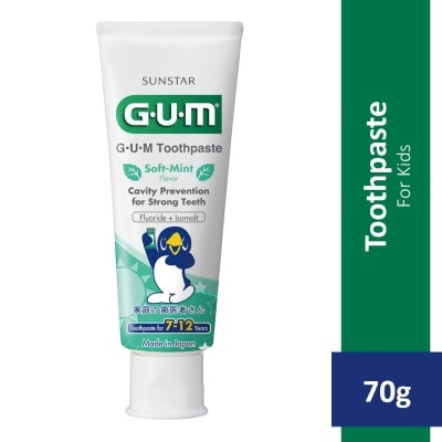 GUM Kids Toothpaste for 7-12Y Soft-Mint Flavor 70g