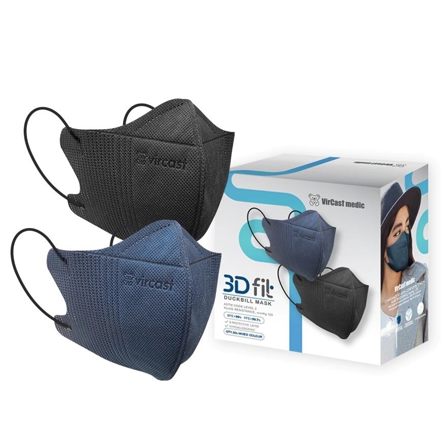 3D Fit Mask Denim Blue & Black 30's