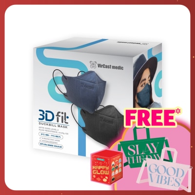 VIRCAST MEDIC 3D Fit Mask Denim Blue & Black 30's