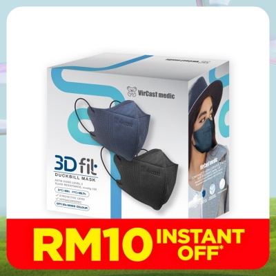 VIRCAST MEDIC 3D Fit Mask Denim Blue & Black 30's