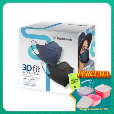 VIRCAST MEDIC - 3D Fit Mask Denim Blue & Black 30's