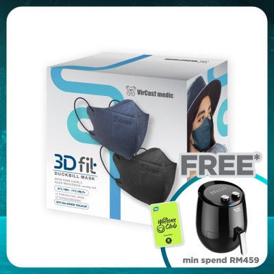 VIRCAST MEDIC 3D Fit Mask Denim Blue & Black 30's