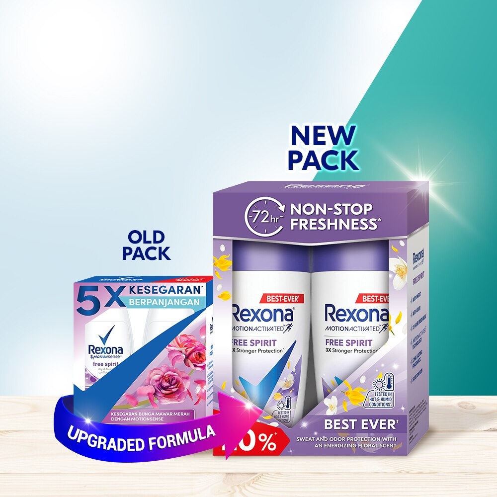 REXONA, Free Spirit Roll On 2x45ml | Watsons Malaysia