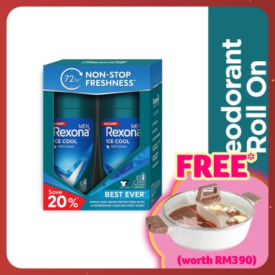 REXONA Men Ice Cool Roll On 2x45ml