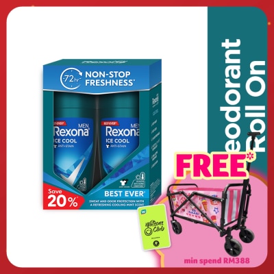 REXONA Men Ice Cool Roll On 2x45ml