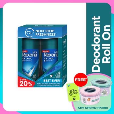 REXONA Men Ice Cool Roll On 2x45ml