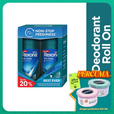 REXONA Men Ice Cool Roll On 2x45ml