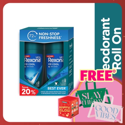 REXONA Men Ice Cool Roll On 2x45ml