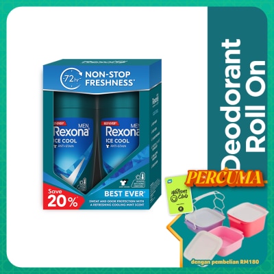 REXONA - Men Ice Cool Roll On 2x45ml