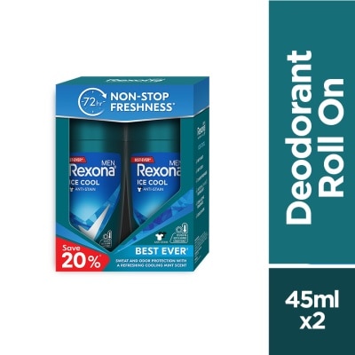 REXONA Men Ice Cool Roll On 2x45ml