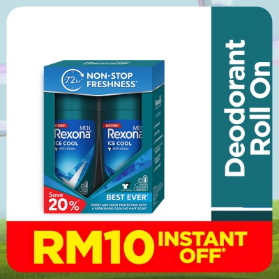 REXONA Men Ice Cool Roll On 2x45ml