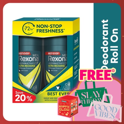 REXONA Men Ultra Recharge Roll On Deo 2x45ML