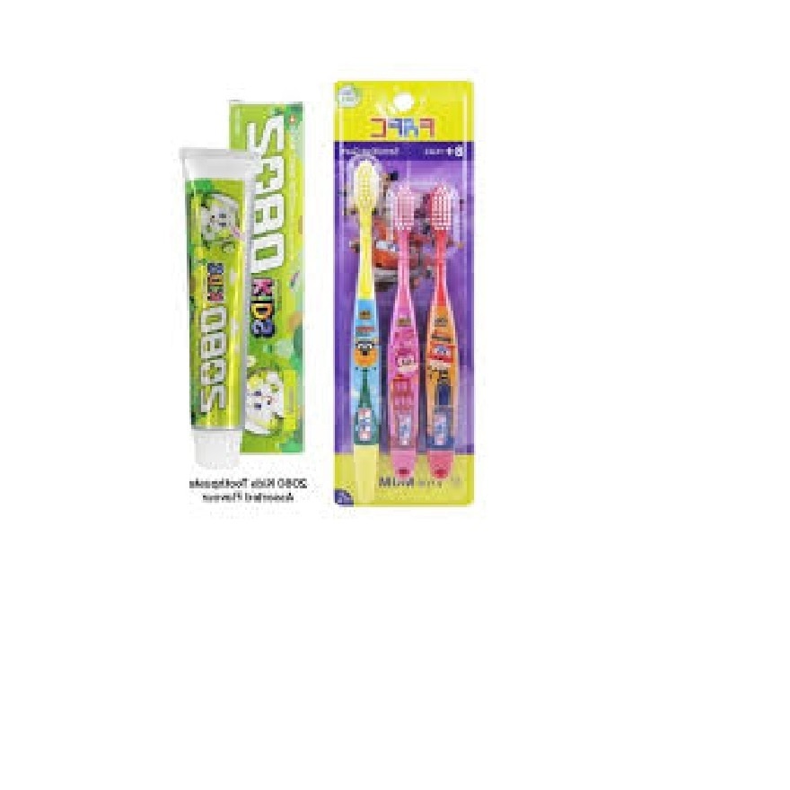 SW Kids Toothbrush Age 3-8 & 1 Assorted Toothpaste