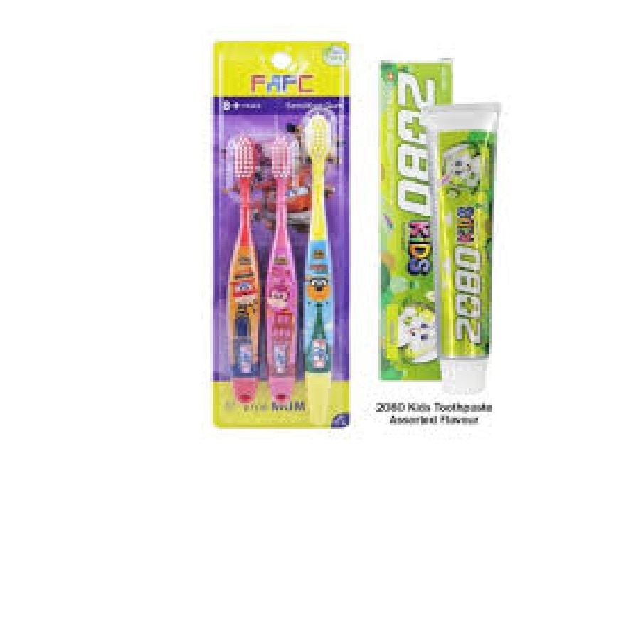 SW Kids Toothbrush Age 8+ & 1 Assorted Toothpaste