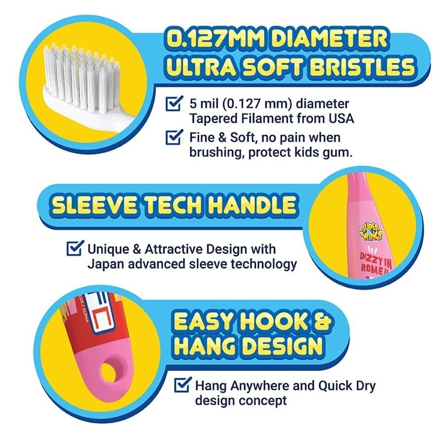SW Kids Toothbrush Age 8+ & 1 Assorted Toothpaste