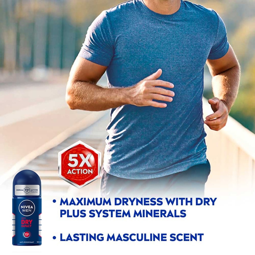 Deodorant Dry Roll On Twin Pack 2x50ml