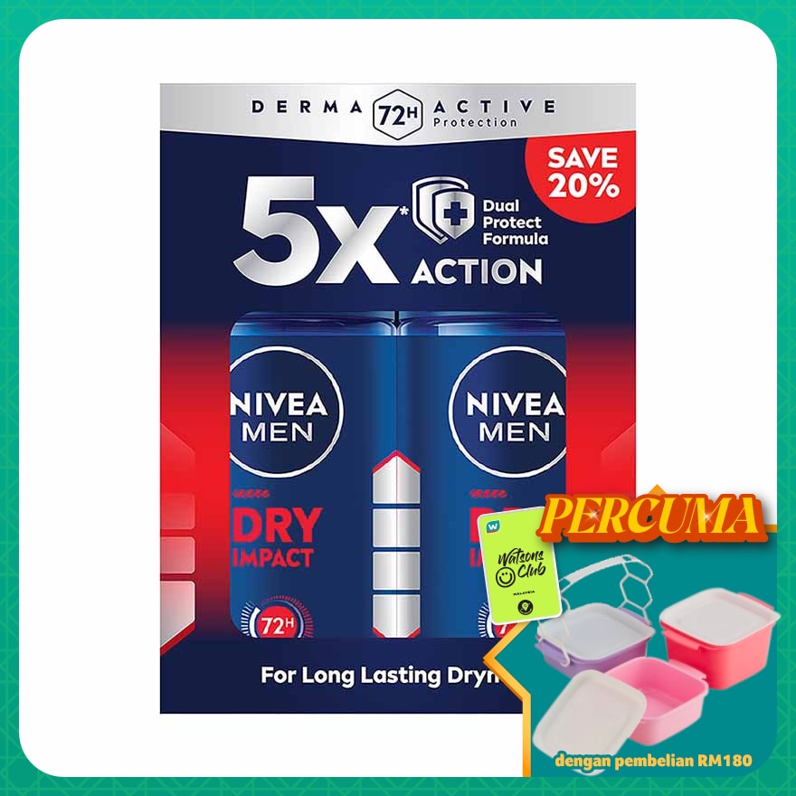 Deodorant Dry Roll On Twin Pack 2x50ml