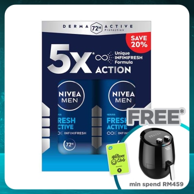 NIVEA FOR MEN Deodorant Fresh Roll On 2x50ml