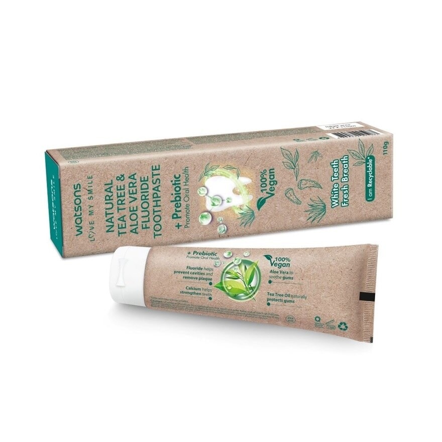 Natural Tea Tree & Aloe Vera Fluoride Toothpaste 110g