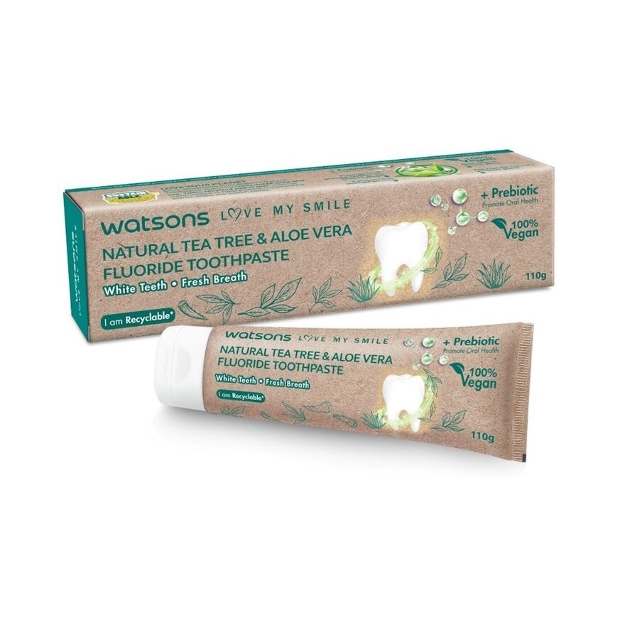 Natural Tea Tree & Aloe Vera Fluoride Toothpaste 110g