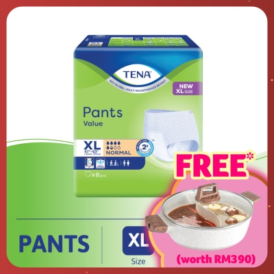 TENA Pants Value Adult Diaper XL 8S