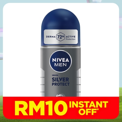 NIVEA FOR MEN Deodorant Silver Protect Roll On 50ml