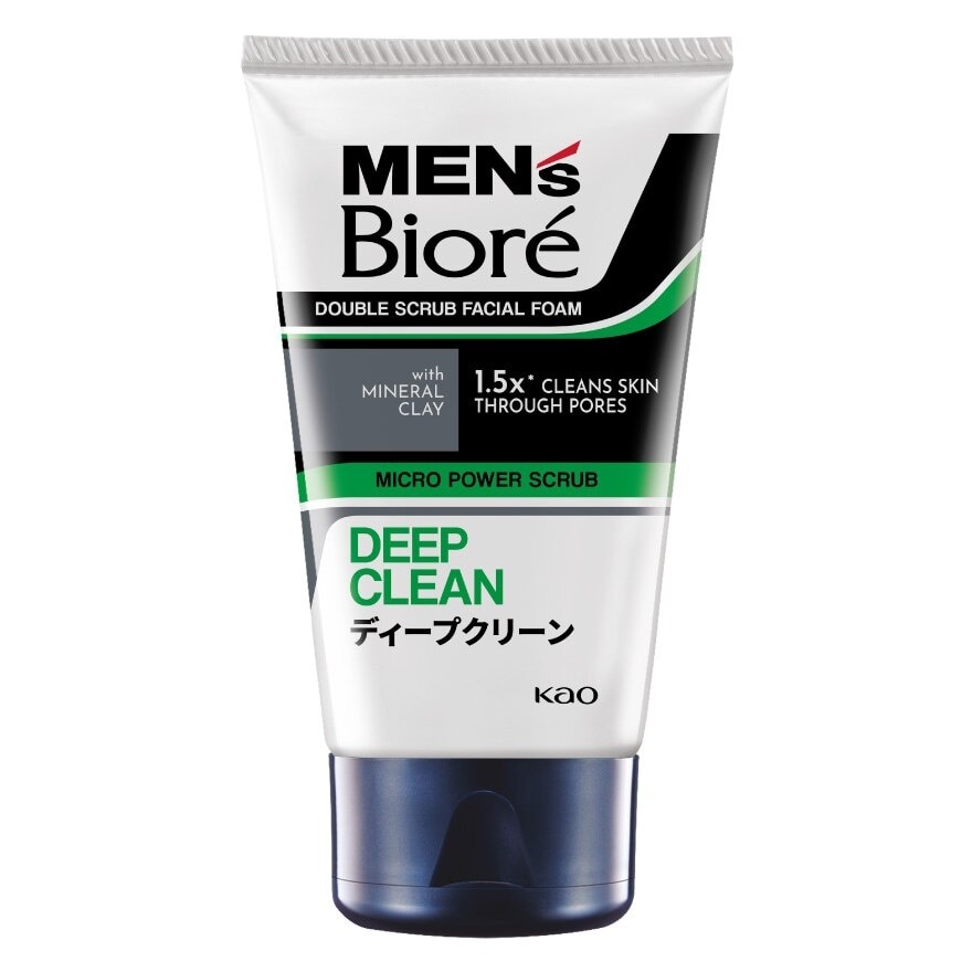 Men'S  Double Scrub Deep Clean 100g Face Wash