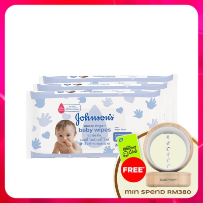 JOHNSON'S - Baby Fragrance Free Cloth Wipe 3 x 20's