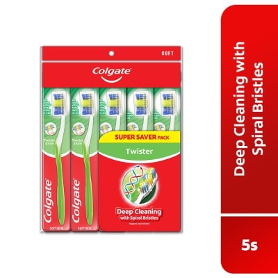 COLGATE Colgate Twister Toothbrush Valuepack (Soft) 5s