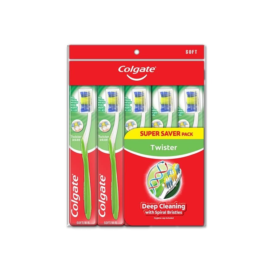 Colgate Twister Toothbrush Valuepack (Soft) 5s