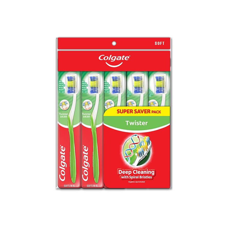 Colgate Twister Toothbrush Valuepack (Soft) 5s image
