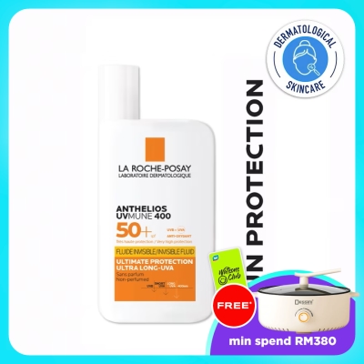 LA ROCHE POSAY - Anthelios UVMune 400 Invisible Fluid SPF50+ 50ml (Expiry date Feb 2027) image