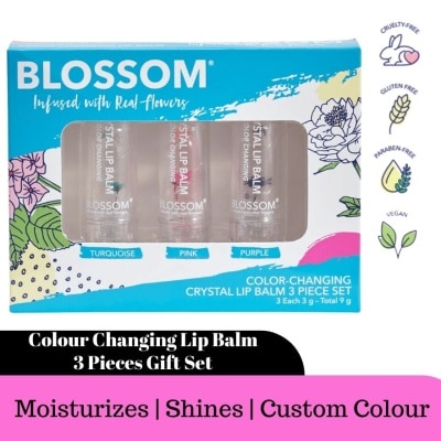 BLOSSOM 3-Piece Gift Set - Triple Colour Changing Lip Balm