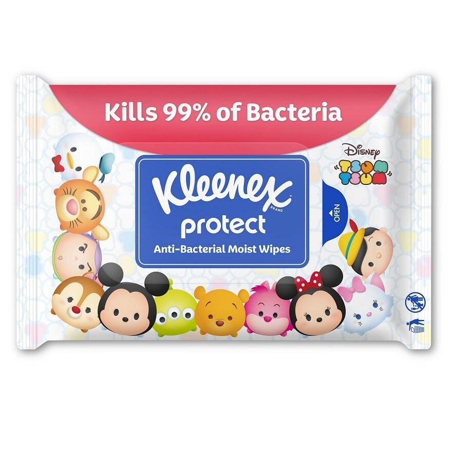 Disney Tsum Tsum Multipurpose Antibacterial Wet Wipes 50s